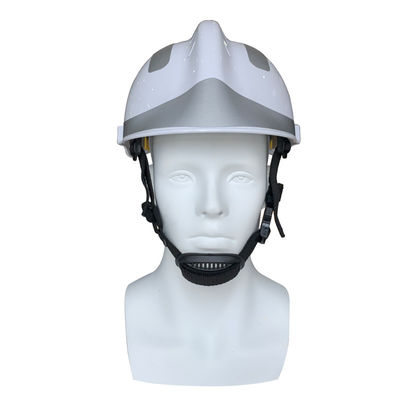 High Security Anti Fire Control Helmet with White ABS and Curve Visor