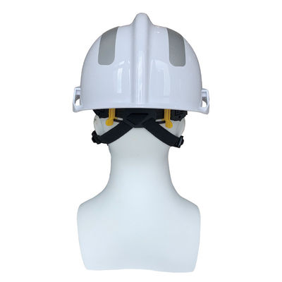 High Security Anti Fire Control Helmet with White ABS and Curve Visor