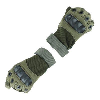 Anti-Slip Palm Hard-Knuckle Hand Gloves with Hook and Loop Enclosure Weight/Pair 0.2kgs