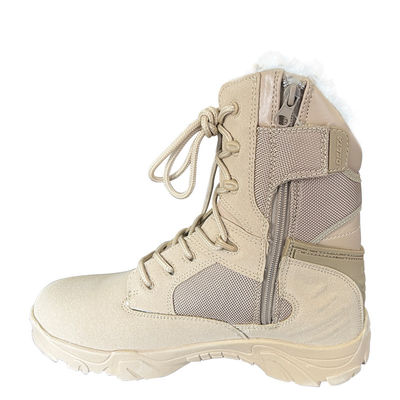 GENUINE LEATHER Midsole High Top Boots Perfect for Winter and Autumn Outdoor Activities