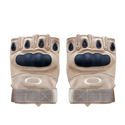 Maximum Care and Protection Half Finger Hard-Knuckle Anti-Slip Microfiber Leather Gloves