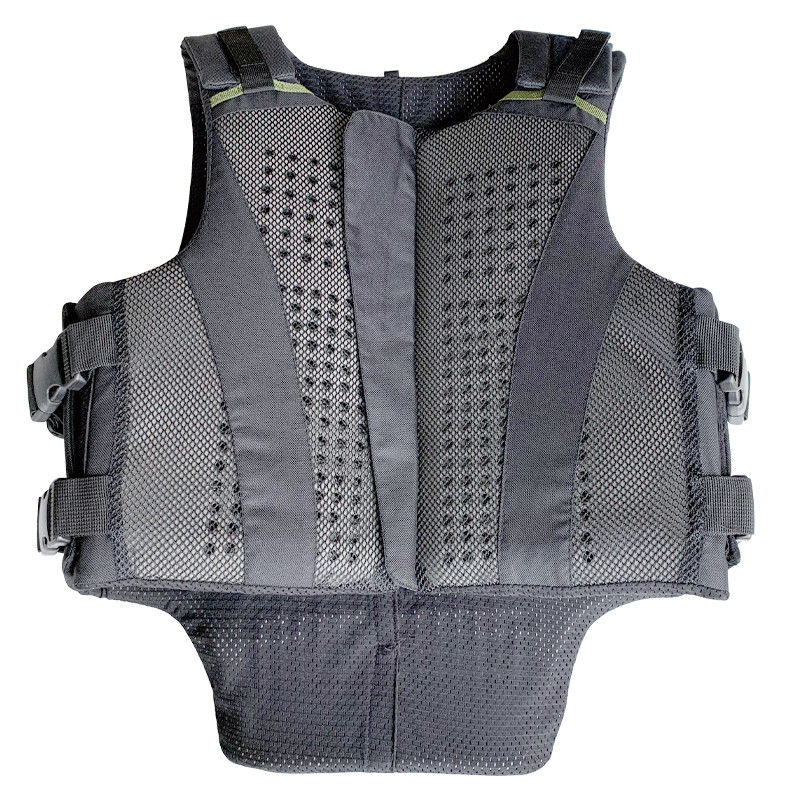 Certified Black 2XL Equestrian Vest in Foam Padded Texture for Outdoor Horse-Riding