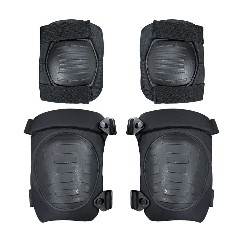 Sport Protection Necessities Thick Black Elbow and Knee Pads for Outdoor Activities