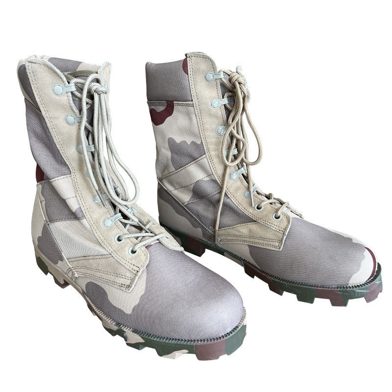 Waterproof Boots For Outdoor Training Summer Season Mesh Lining Material Camping Hiking