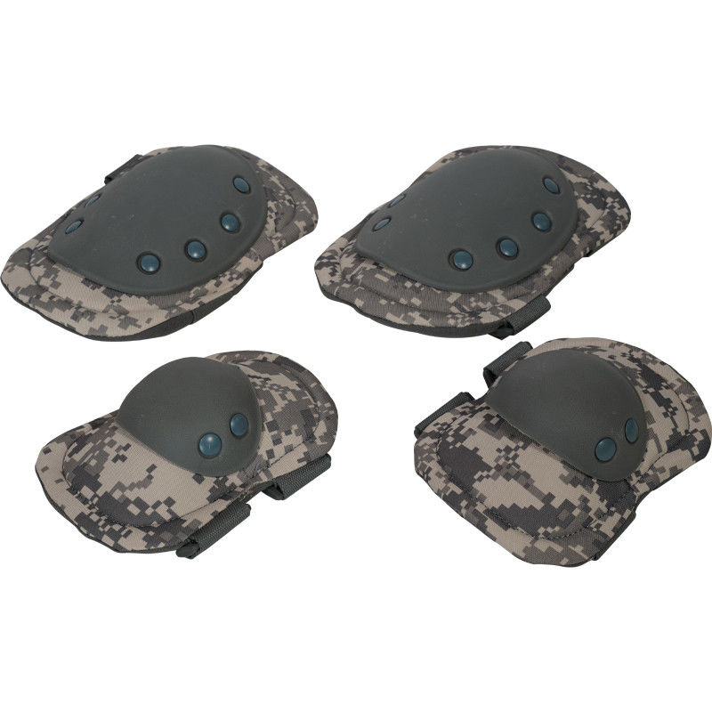 Breathable Camo Color Adjustable Elbow and Knee Pads Set for Adult Outdoor Activities