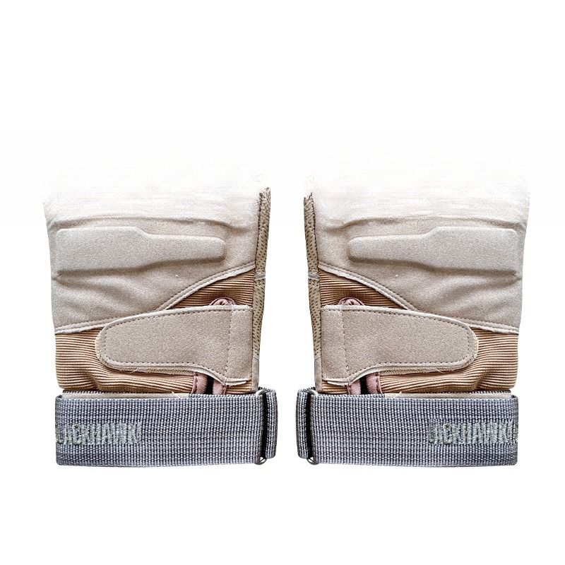 Unisex Khaki Half-Finger Hand Protection for Outdoor Activities Superior Performance