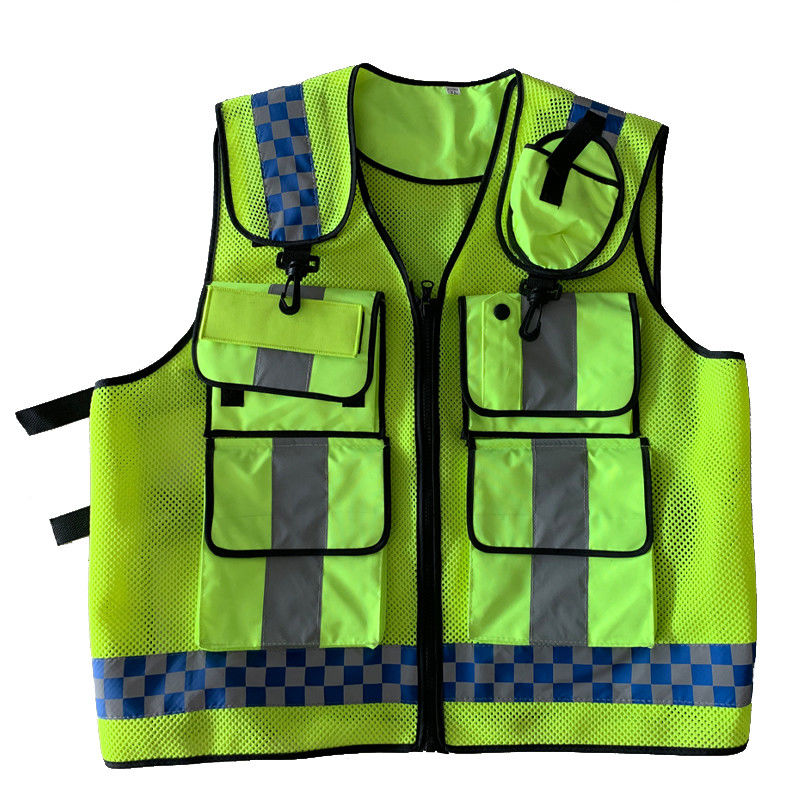Men's Plus Size Polyester Vest with Multi Function Hook Loop Molle and Other Features