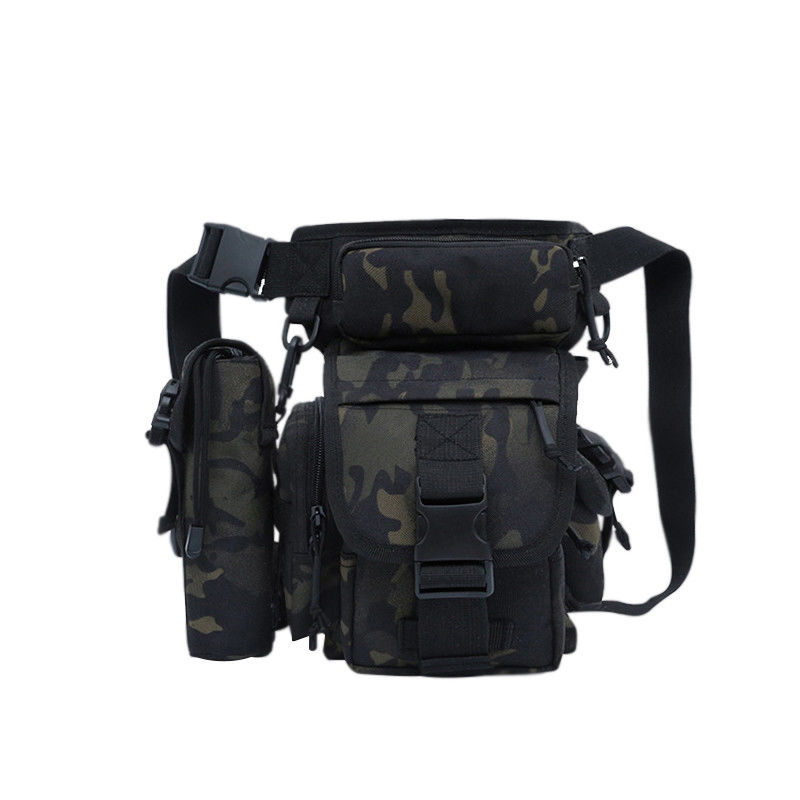 Camouflage Water Bottle Bag for Camping and Training 2-3 kg Capacity Multiple Pockets