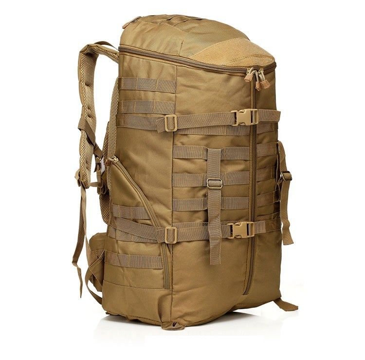 Green Outdoor Travel Backpack with Large Capacity and Air Cushion Belt Carrying System