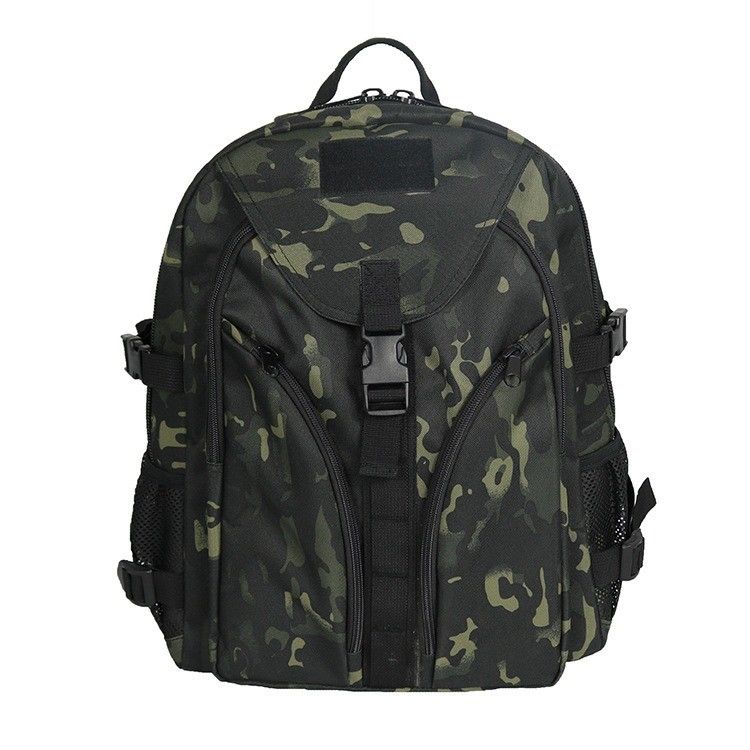 Khaki Outdoor Travel Backpack with Multi-functional Design and Interior Zipper Pocket