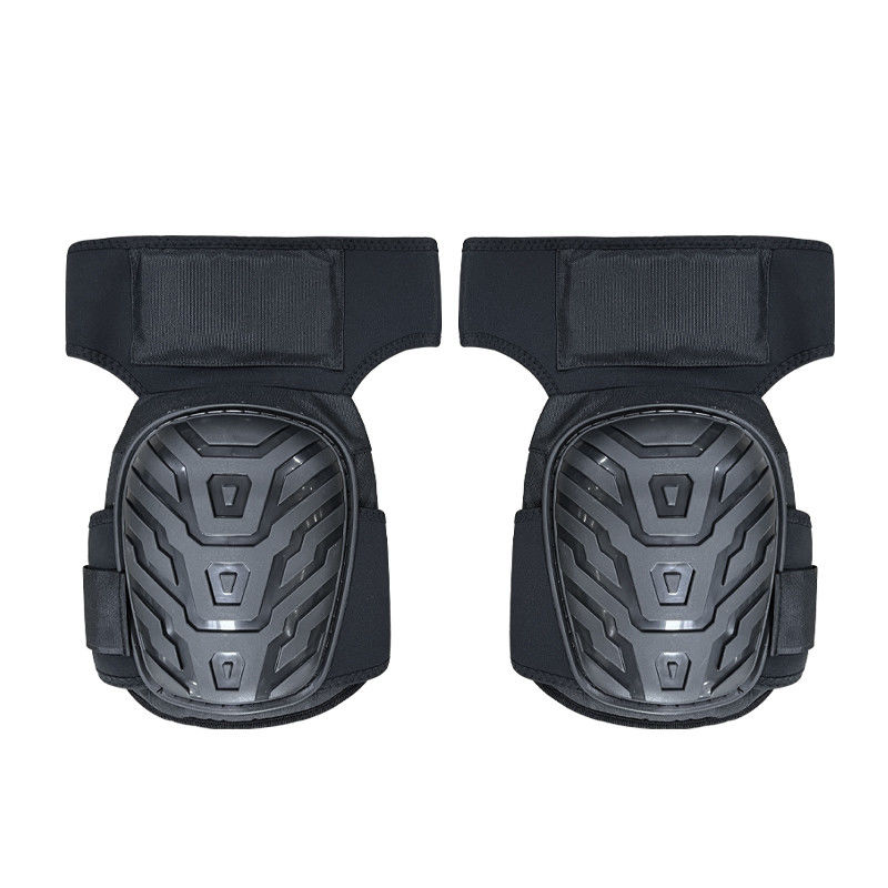 Flexible Black Elbow and Knee Pads for Universal Fit in Sport Protection