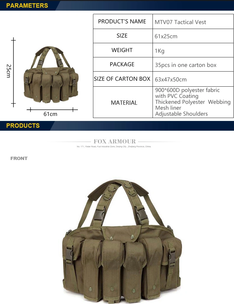 MTV07 Adjustable Tactical Vest for Outdoor Training 2