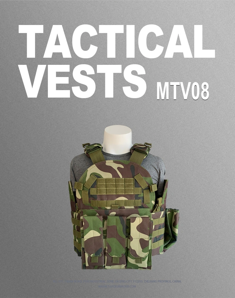 MTV08 Camouflage Breathable Tactical Vest with Molle system 0